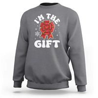 Funny Christmas Present Costume Sweatshirt I Am The Gift - Wonder Print Shop