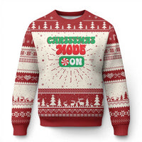 Funny Christmas Mode On Ugly Christmas Sweater - Wonder Print Shop