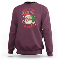 Funny Christmas Sweatshirt Nothing For You Whore Santa Middle Finger - Wonder Print Shop