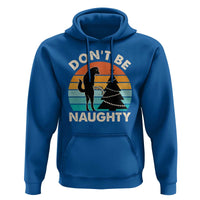 Funny Xmas Hoodie Don't Be Naughty Dog Peeing Christmas Tree
