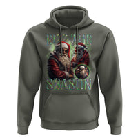 Funny Christmas Santa Hoodie Rizz The Season Cool Santa