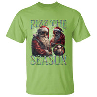 Funny Christmas Santa T Shirt Rizz The Season Cool Santa - Wonder Print Shop