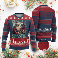 Funny Xmas Santa Ugly Christmas Sweater Rizz The Season Cool Santa - Wonder Print Shop