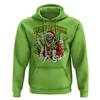 Funny Weed Christmas Hoodie Merry Juana Santa Skeleton 420