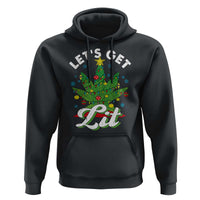 Funny Weed Christmas Hoodie Let's Get Lit Christmas Tree Cannabis