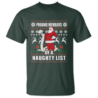Funny Christmas T Shirt Proud Members Of A Naughty List - Wonder Print Shop