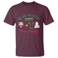Funny Christmas T Shirt Wishing You Nothing Butt A Merry Christmas - Wonder Print Shop