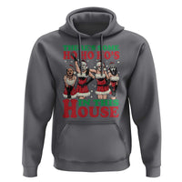Funny Christmas Hoodie There Is Some Ho Ho Hos In This House Horror Character Dancing