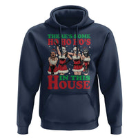 Funny Christmas Hoodie There Is Some Ho Ho Hos In This House Horror Character Dancing