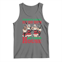 Funny Christmas Tank Top There Is Some Ho Ho Hos In This House Horror Character Dancing