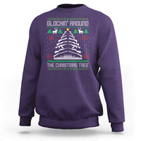 Christmas Gun Lover Sweatshirt Glocking Around The Christmas Tree - Wonder Print Shop