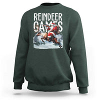 Christmas Hunting Sweatshirt Reindeer Game Santa Hunter Deer Season - Wonder Print Shop