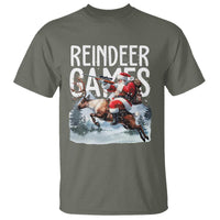 Christmas Hunting T Shirt Reindeer Game Santa Hunter Deer Season - Wonder Print Shop
