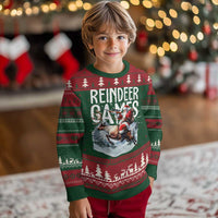Xmas Hunting Ugly Christmas Sweater Reindeer Game Santa Hunter Deer Season - Wonder Print Shop