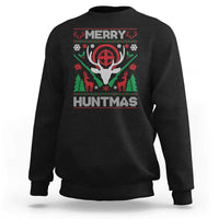 Christmas Hunting Sweatshirt Merry Huntmas Deer Season Hunter - Wonder Print Shop