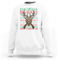 Christmas Hunting Sweatshirt I Like Big Bucks And I Cannot Lie Deer Hunter - Wonder Print Shop