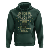 Christmas Hunting Hoodie Oh Deer Christmas Is Here Hunter