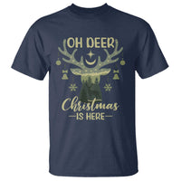 Christmas Hunting T Shirt Oh Deer Christmas Is Here Hunter - Wonder Print Shop