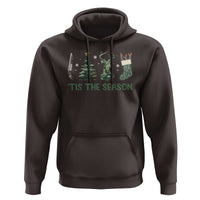 Christmas Hunting Hoodie Tis The Season Hunting Camo Hunter