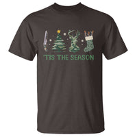 Christmas Hunting T Shirt Tis The Season Hunting Camo Hunter - Wonder Print Shop