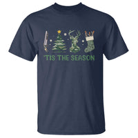 Christmas Hunting T Shirt Tis The Season Hunting Camo Hunter - Wonder Print Shop