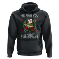 Xmas Fishing Hoodie We Fish You A Merry Christmas Santa Fisherman