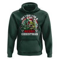 Xmas Fishing Hoodie We Fish You A Merry Christmas Santa Hat