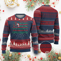 Xmas Fishing Ugly Christmas Sweater Merry Fishmas Fisherman American Flag - Wonder Print Shop