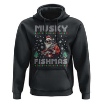 Christmas Muskie Fishing Hoodie Musky Fishmas Fisherman