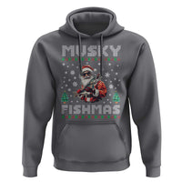 Christmas Muskie Fishing Hoodie Musky Fishmas Fisherman