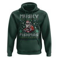 Christmas Muskie Fishing Hoodie Musky Fishmas Fisherman