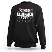 Funny Christmas Sweatshirt Exterior Illumination Expert Christmas Lights - Wonder Print Shop