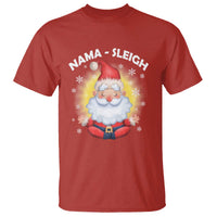 Christmas Yoga T Shirt Nama Sleigh Cute Santa - Wonder Print Shop
