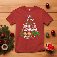 Will Run For Christmas Cookies Santa Running Race T Shirt - Wonder Print Shop