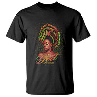God Says I Am Melanin Strong Unique Black Women T Shirt - Wonder Print Shop