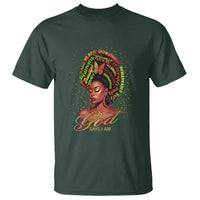 God Says I Am Melanin Strong Unique Black Women T Shirt - Wonder Print Shop