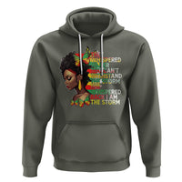 Black History Month Hoodie African Women She Whispered Back I Am The Storm - Wonder Print Shop
