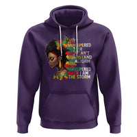 Black History Month Hoodie African Women She Whispered Back I Am The Storm - Wonder Print Shop