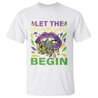 Mardi Gras T Shirt Let The Shenanigans Begin Leopard Lips - Wonder Print Shop