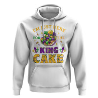 Funny Mardi Gras Hoodie I'm Just Here For The King Cake - Wonder Print Shop