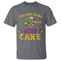 Funny Mardi Gras T Shirt I'm Just Here For The King Cake - Wonder Print Shop