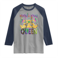 Mardi Gras Queen Carnival New Orleans Raglan Shirt