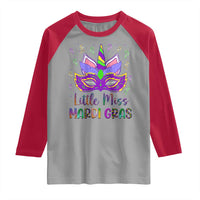 Mardi Gras Raglan Shirt Little Miss Unicorn Cute Girl Women