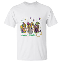 Mardi Gras T Shirt Jester Gnomes Nurse RN ICU NICU ER Scrub - Wonder Print Shop