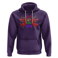 Mardi Gras Hoodie Lets Get Cray Cray Dabbing Crawfish - Wonder Print Shop