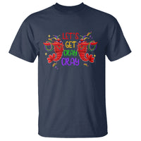 Mardi Gras T Shirt Lets Get Cray Cray Dabbing Crawfish - Wonder Print Shop