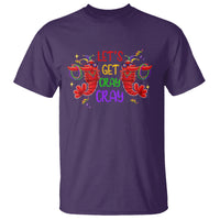 Mardi Gras T Shirt Lets Get Cray Cray Dabbing Crawfish - Wonder Print Shop