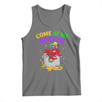Mardi Gras Tank Top Come At Me Breaux Funny Crawfish Beads
