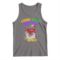 Mardi Gras Tank Top Come At Me Breaux Funny Crawfish Beads