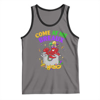Mardi Gras Tank Top Come At Me Breaux Funny Crawfish Beads